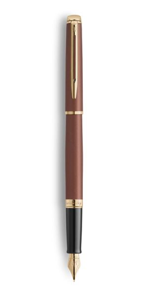 WATERMAN Hemisphere Metallic Copper GT Fountain Pen Medium Gift Box