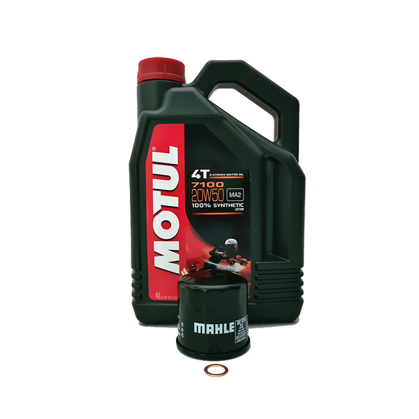Triumph Oil Service Kit with Motul 7100 20W50 oil