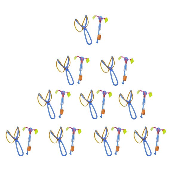 10-Piece Luminous Slingshot Big Flying Arrow Double Flash Set