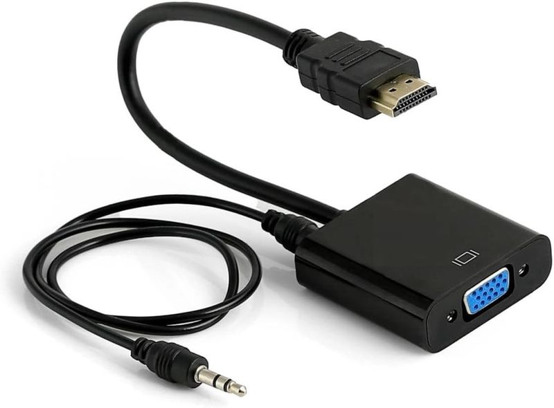 High-Speed HDMI to VGA AdapterWith Audio Cable 1080P PB