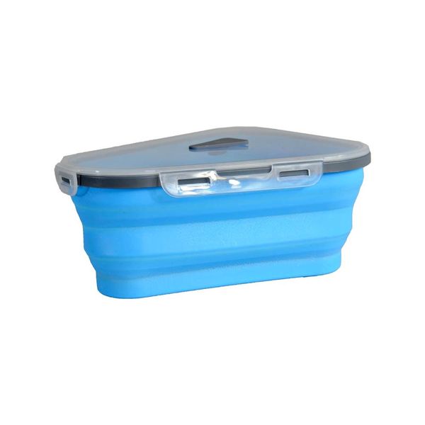 Collapsible Pizza Pack with 5 Microwaveable Trays- Blue