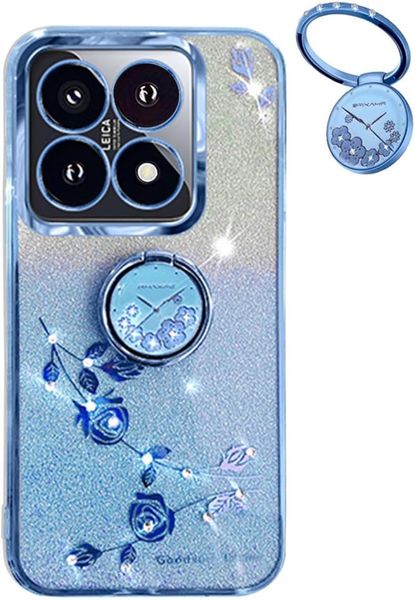 Bling Sparkle Flowers Phone Case Compatible With Xiaomi Poco X7 Pro