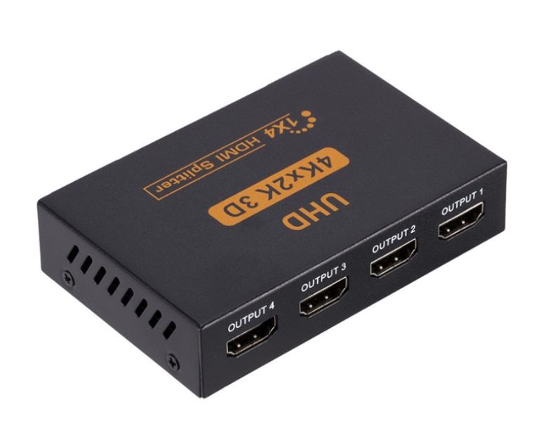 4k x 2K UHD 3D 1 x 4 Port HDMI Splitter