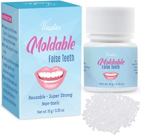 Moldable false teeth 