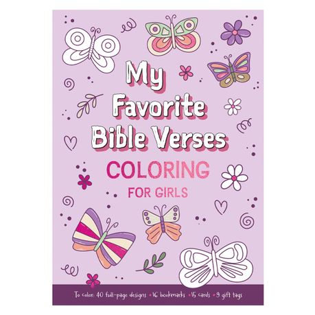My Favorite Bible Verses Coloring for Girls Image