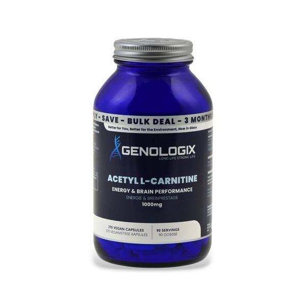 Genologix - Acetyl L-Carnitine 1000mg (BULK 90 Days Supply)