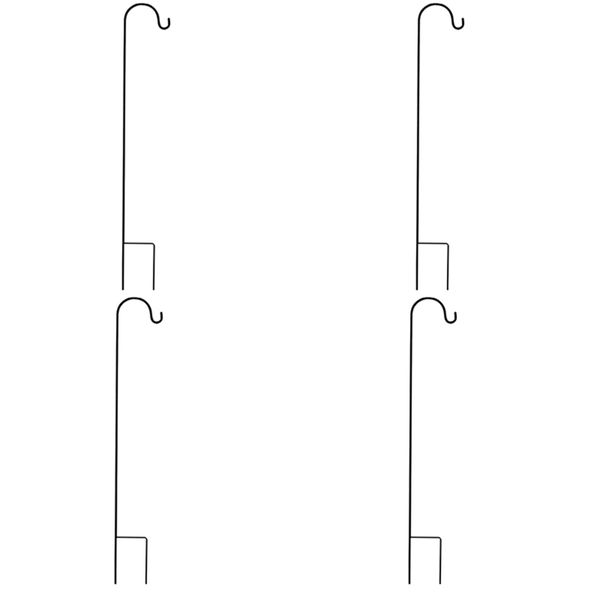 Shepherd Hooks Rust Resistant Garden Stake Metal Stand 80 5X10X1Cm