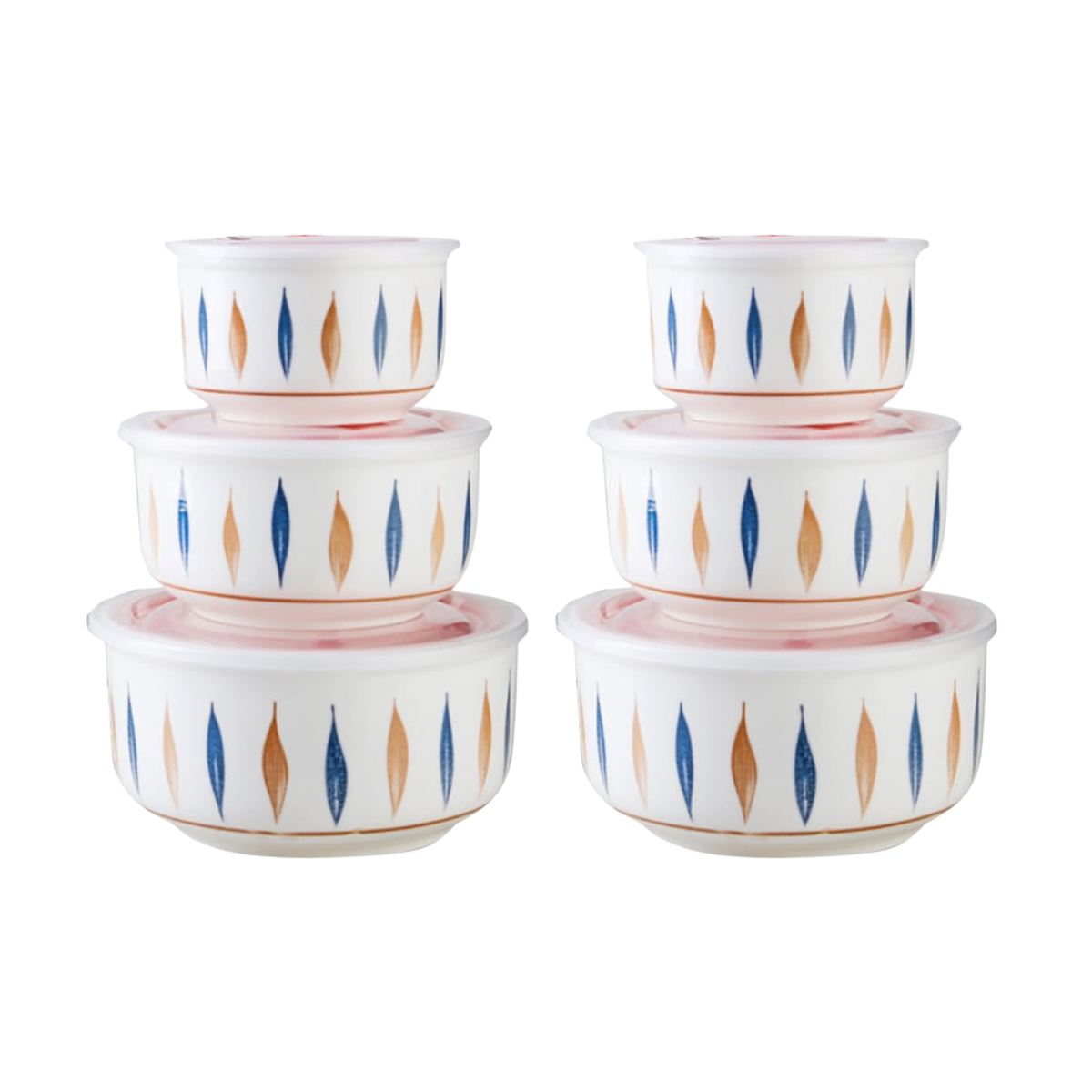 6Piece Ceramic Food Bowl with Lid Shop Today. Get it Tomorrow