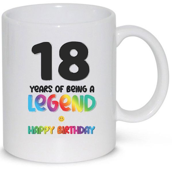 18 Years Of Being A Legend 18th Birthday Gift 11Oz Premium Coffee Mug