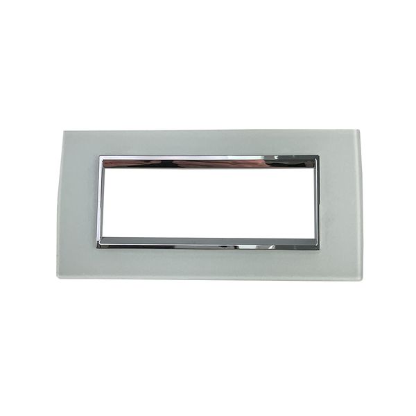 ACDC - Gewiss CHORUS LUX 6-Gang Cover Plate (Glass Ice)