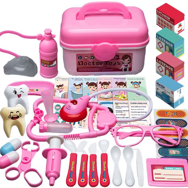 Little Doctor 42 Piece Play Set for Dentist, Stethoscope, Glasses, Doll