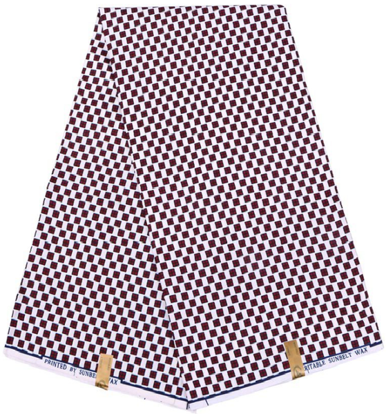 Square Dots African Print Fabric