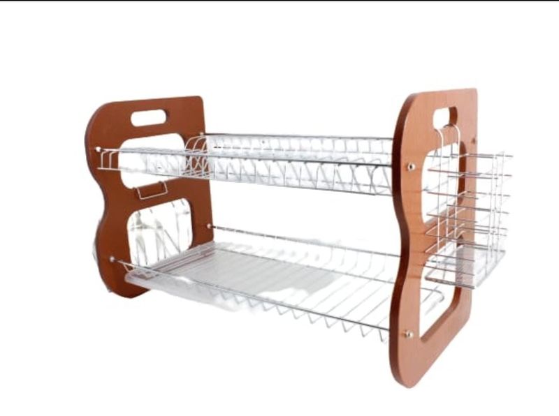 Be Classic H Wooden Dish Rack – 2 Layers 53CM