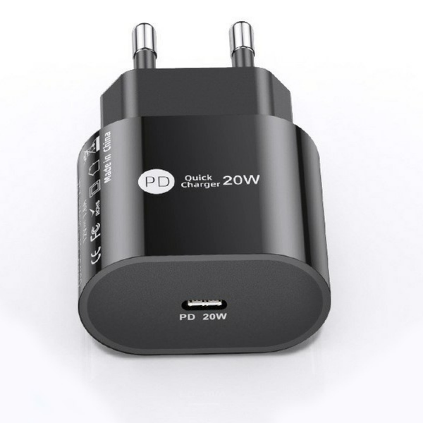 DigiTech USB Wall Charger/ Adapter - USB C - 20W - Black