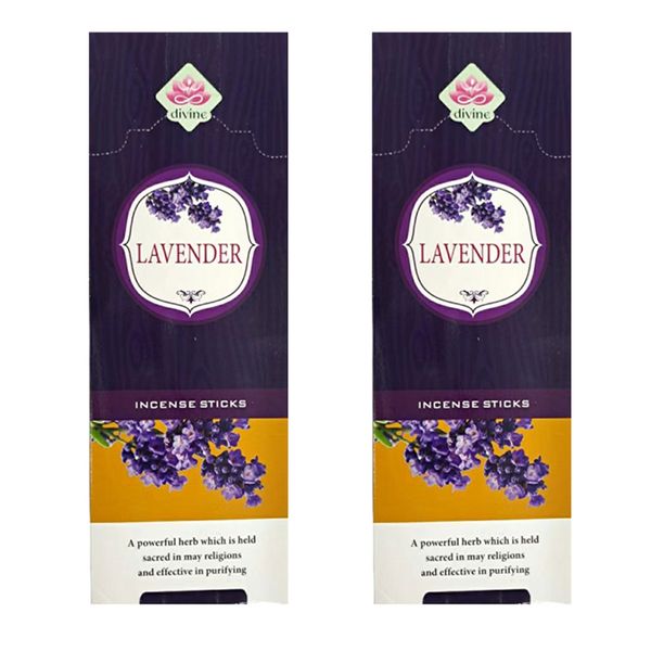 Divine Incense Stick - Lavender Incense Stick Gift Pack - Pack of Two