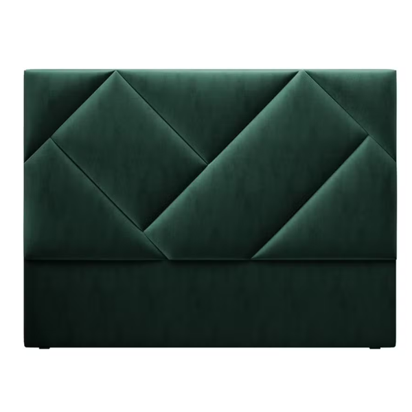 Dreamy Comfort -Mica Geo Green Velvet Headboard