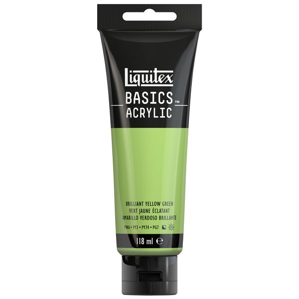 Liquitex Basics Acrylic Colour 118ml Tube - Yellow Green Brilliant