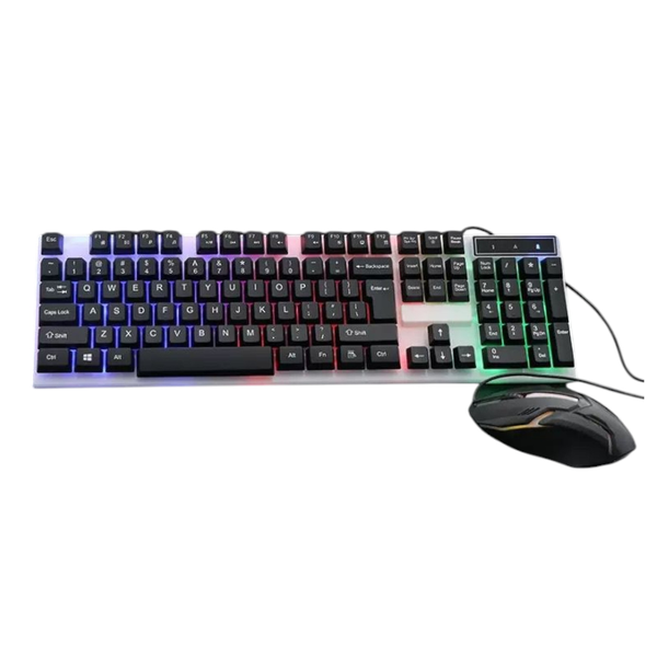 RGB Wired Gaming Set - Keyboard &amp; Mouse, Colorful Light