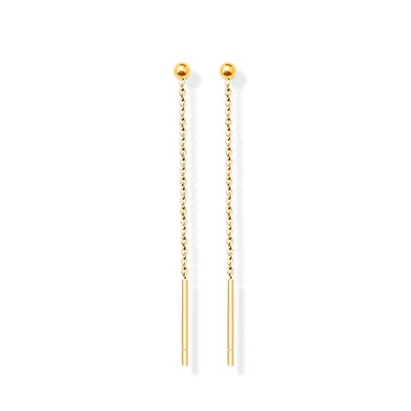 ZELTRYN Minimalist Long Bar Earrings