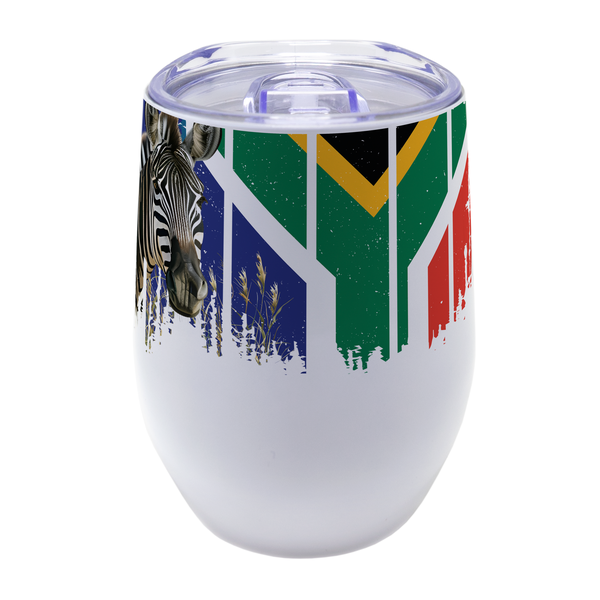 Stainless Steel Double Wall Coffee Or Wine Tumbler: Proudly South African Afrikaans