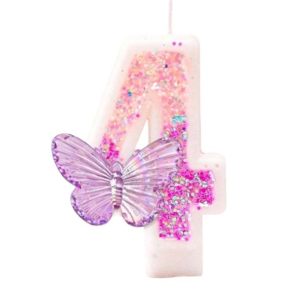 Butterfly Bithday Candle Nr4