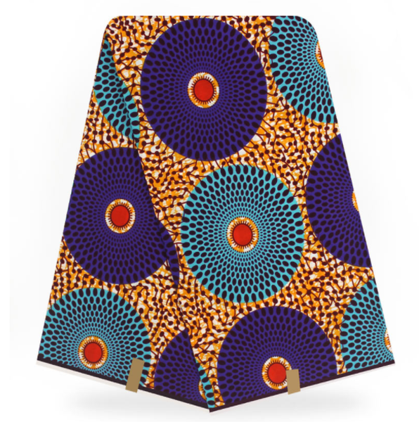 Vlisco Dutch Wax Iris Fabric