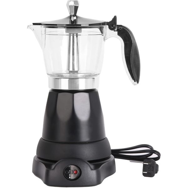 Portable Coffee Maker with Detachable Base &amp; Overheat Protection for Home
