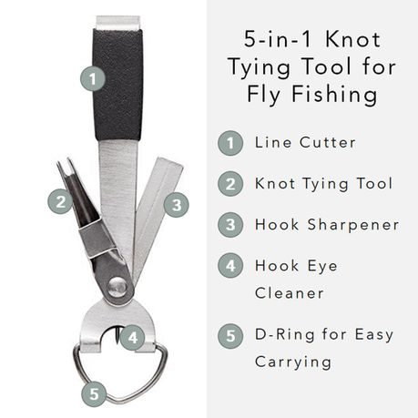 Supersonic 5-in-1 Fly Knot Tying Tool & Retractor Clip for Fly Fishing, Shop Today. Get it Tomorrow!