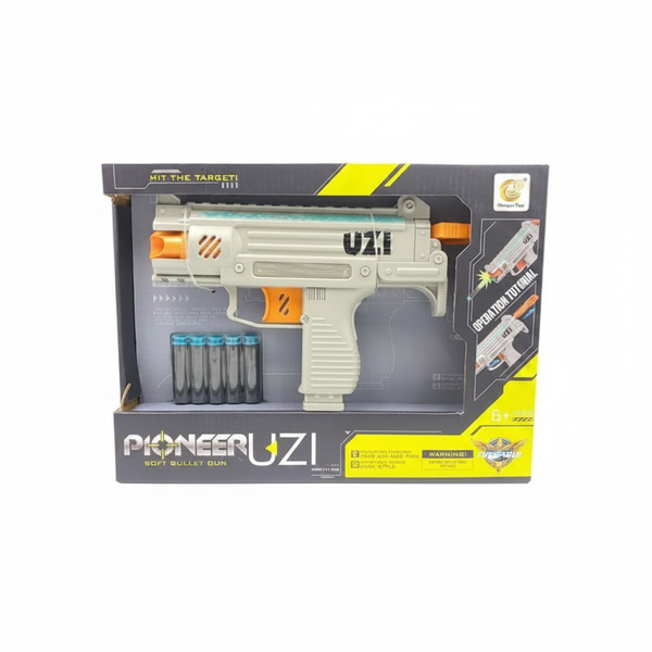 Toy Uzi Gun for Kids - Lightweight Plastic Blaster for Active Play