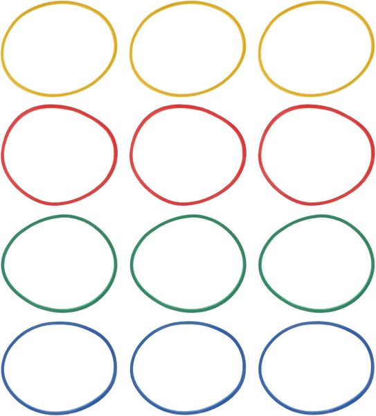 High Elasticity Rubber Bands 1lb Colorful Household Rubber Rings Elastic