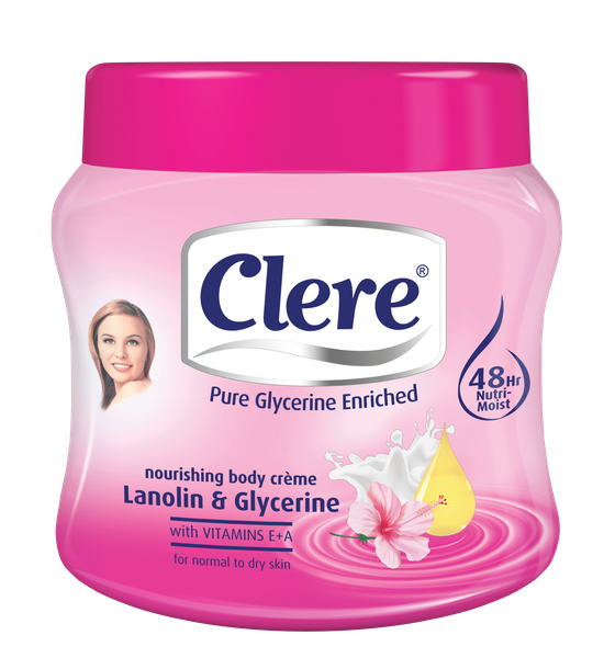 Clere Body Creme - Lanolin and Glycerine 500ml