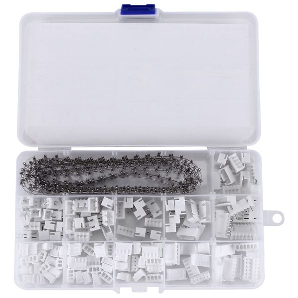 460Pcs 2.54mm JST-XH Kit with 2.54mm Female Pin &amp; 2/3/4/5/6 Pin Plug