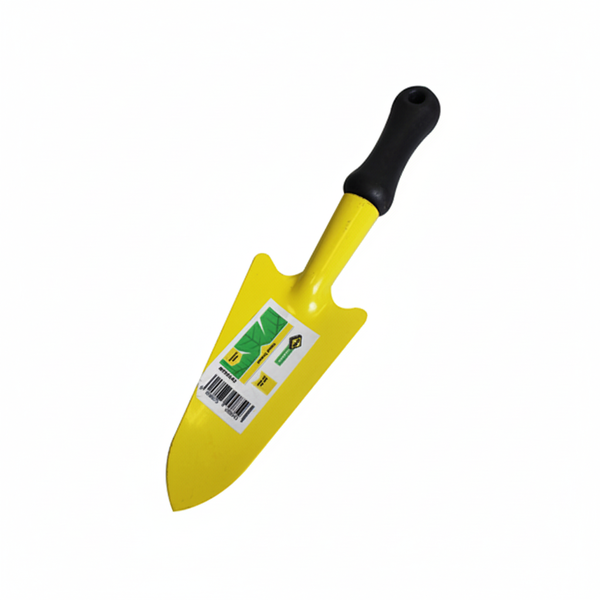 MTS Durable Garden Trowel with Yellow PVC Handle for Planting