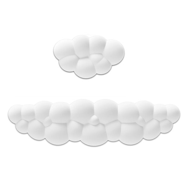 Keyboard Wrist Rest Mouse Wrist Rest for Keyboard Mouse, White