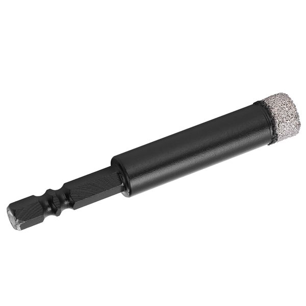Diamond Core Drill Bit 12mm for Hole Saw, Hex Handle Dry Drilling