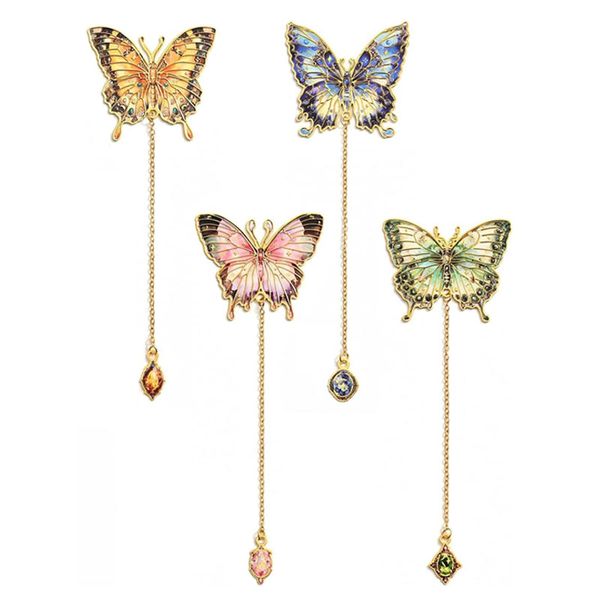 4pcs Butterfly Bookmarks for Women, Aesthetic Vintage Metal Bookmarks