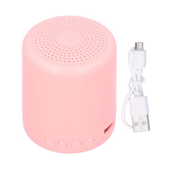 Wireless Bluetooth Speaker Mini Hifi Loudspeaker Box USB/Memory Card/FMPink