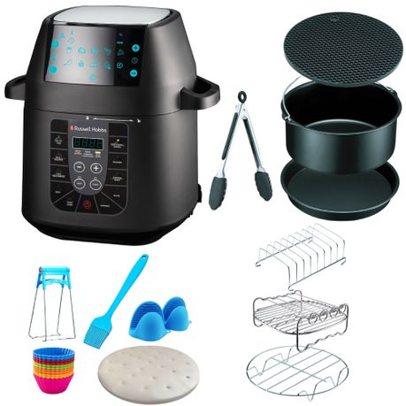 Russell Hobbs RHMC60 Pressure Cooker Air Fryer and 28pc Accessories set Shop Today. Get it Tomorrow takealot