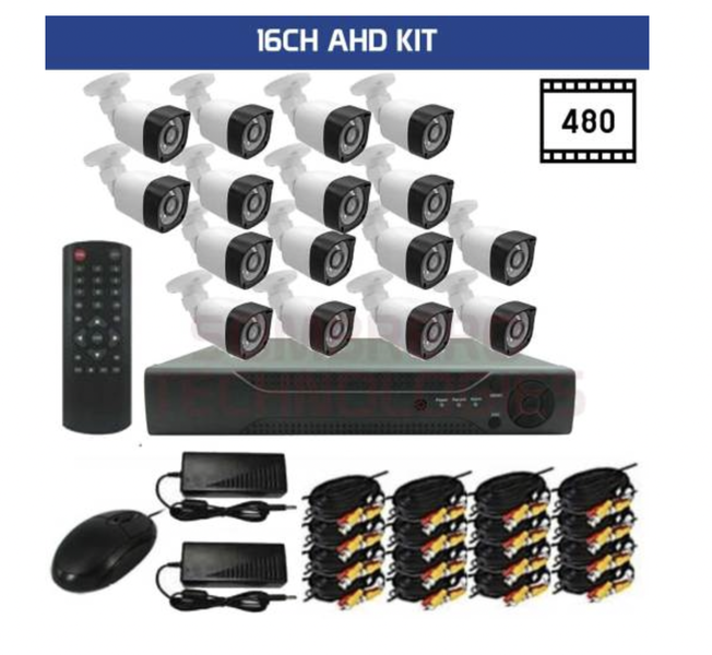 16 Channel 16 Camera security recording system with internet and 3g viewing