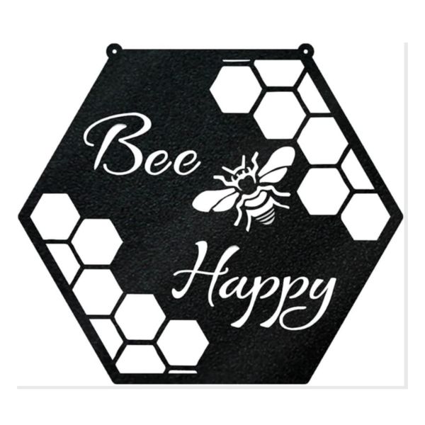 Honeycomb &amp; Bee Design Laser-cut Frame, Decorative Frame Wooden Décor