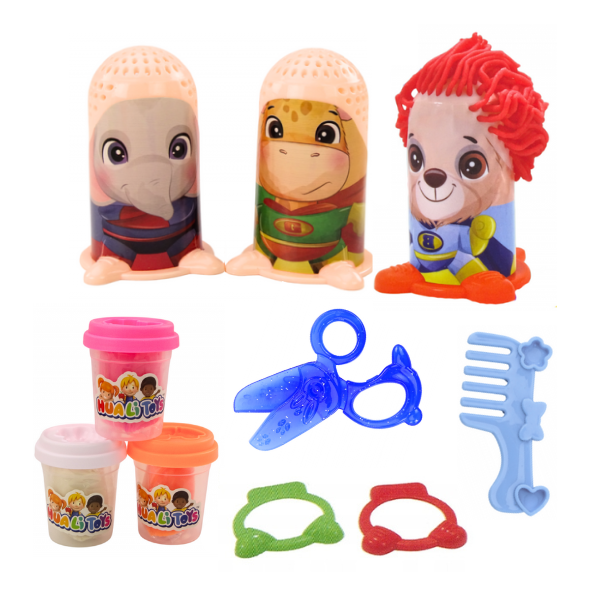 Kids Hairdresser Salon DIY Play Dough Set