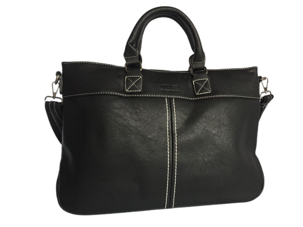 Vivace Laptop Bag With Stitches - Black | Shop Today. Get it Tomorrow ...