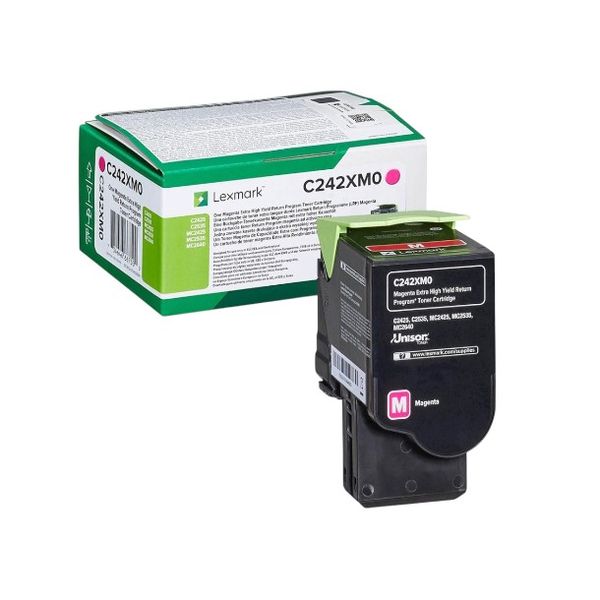 Lexmark C245XM0 Magenta Extra High Yield Return Programme Toner, MC2425