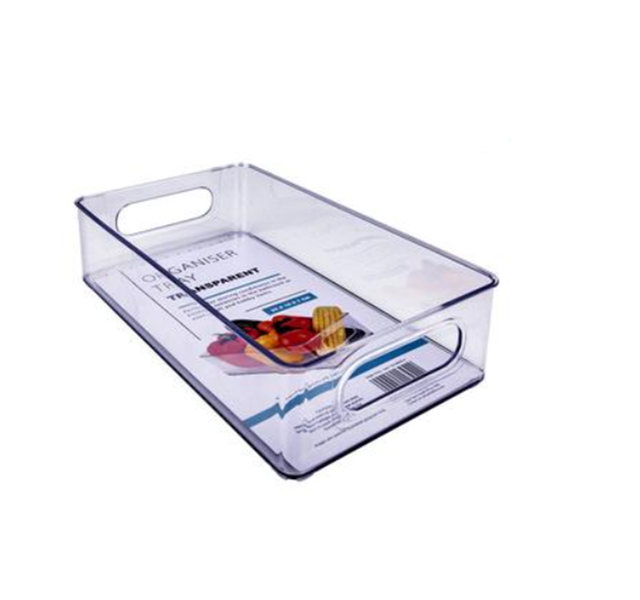Clear Organiser Tray (25x15x7cm) x 2