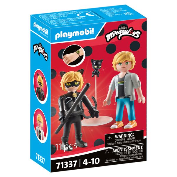 Playmobil Miraculous - Adrien &amp; Cat Noir (11 Pieces)