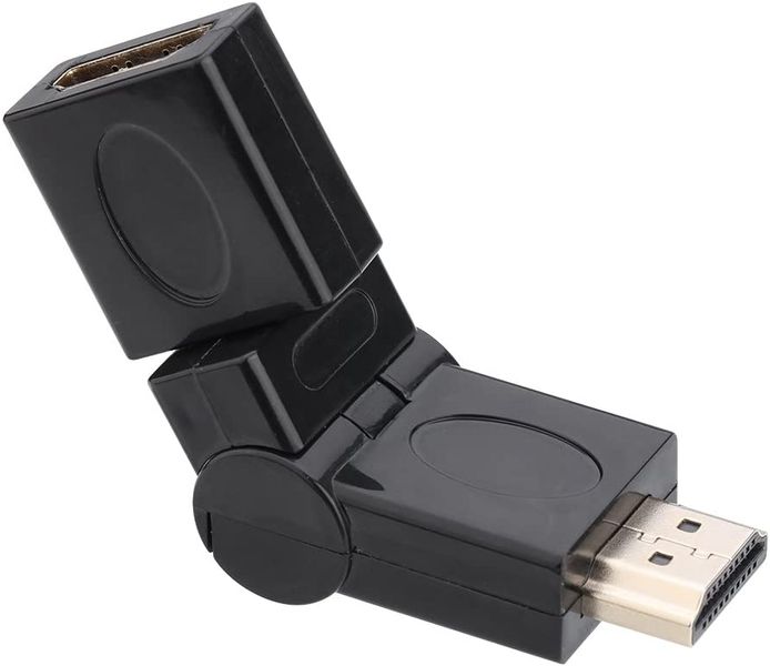 HDMI Male to Female 360 Degree 90 Angled Swiveling Adapter