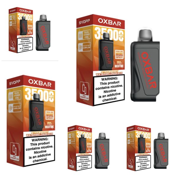Oxbar SVOPP 35000 Puffs PODS - Strawberry Watermelon Peach (Pack of 5)