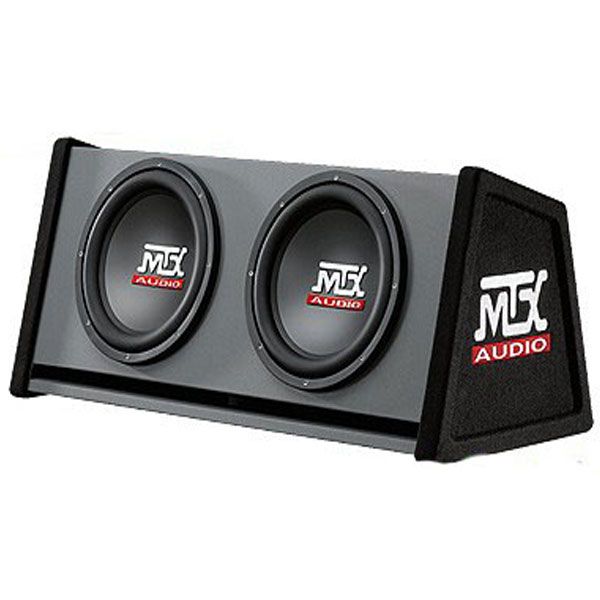 MTX RT12X2DV 12-Inch Double Vented Sub &amp; Enclosure Combo