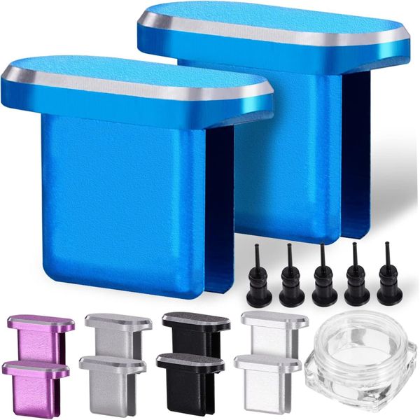 Type-c Dust Plugs Set Earphone Jack Charging Port Protectors Durable