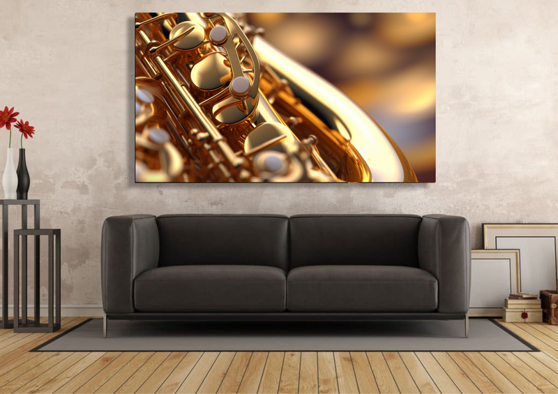 Canvas Wall Art -Saxophone Serenity Abstract - IM0419